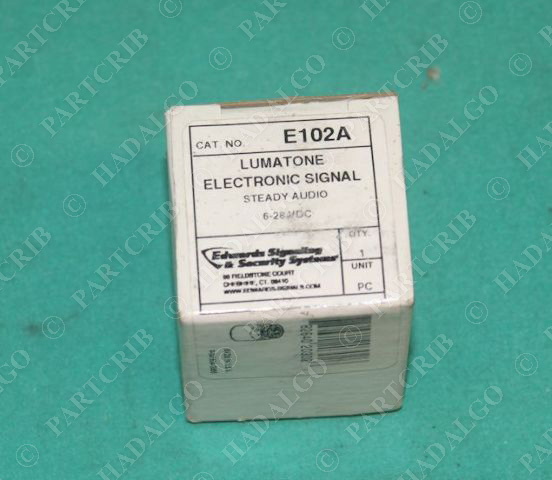 Edwards, E102A, Lumatone Electronic Signal Buzzer Alarm 6-28vdc NEW