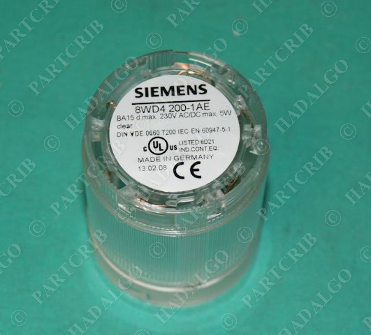 Siemens, 8WD4200-1AE, LED Pilot Light 50mm Clear Beacon Stack Lamp Warning