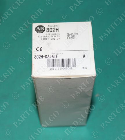 Allen Bradley, 802M-DZJ6LF, Factory Sealed Limit Switch Roller Type NEW