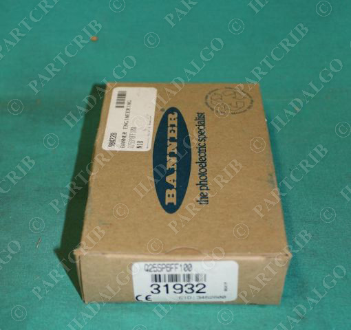 Banner, Q25SP6FF100, 31932, Photoelectric Sensor Switch EZ Beam 100mm Field Range Q25