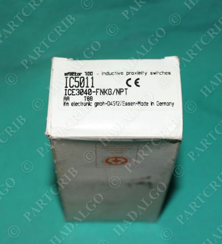 IFM, IC5011, ICE3040-FNKG/NPT, Efector Proximity Switch Sensor NEW