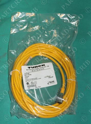 Turck, KB 3T-6/S105, U2413 Cordset Cable Sensor Connector Cable Mirco Fast 3p 3 Pin Plug 1/2-20UNF