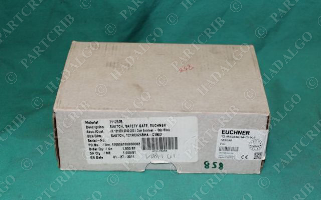 Euchner, TZ1RE024BHA-C1903, TZ1-R-E024BHA-C1903, 082096, Safety Switch Interlock NEW