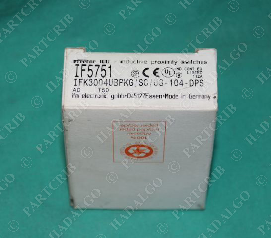 IFM Efector, IF5751, IFK3004UBPKG/SC/US-104-DPS, Proximity Switch Sensor NEW