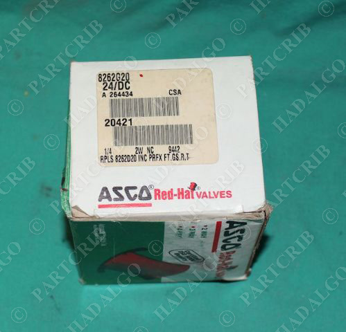 Asco Red-Hat, 8262G20, 302068, Solenoid Valve NEW
