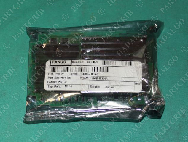 Fanuc, A20B-3400-0020, DRAM 32MB R30IA NEW