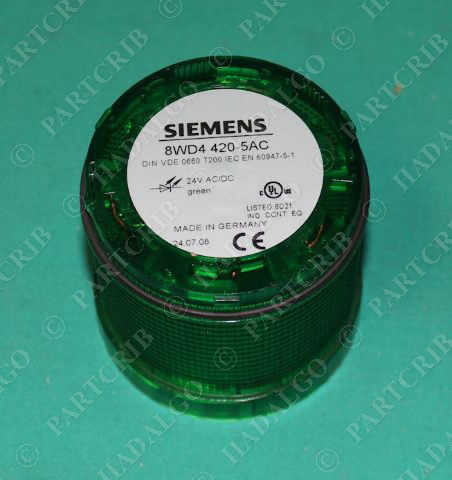 Siemens, 8WD4 420-5AC, Stack Light Green Beacon Lamp Indicator Go