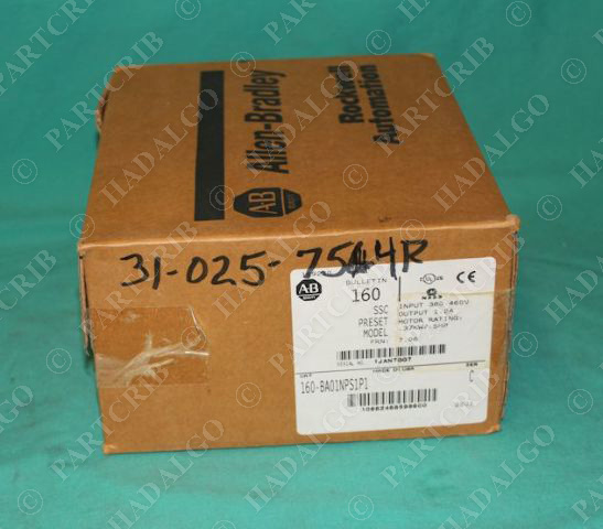 Allen Bradley, 160-BA01NPS1P1, Speed Controller 1/2hp VFD Variable Drive .5HP NE
