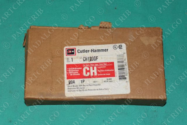Cutler-Hammer, CH120GF, Circuit Breaker 20A 1P NEW