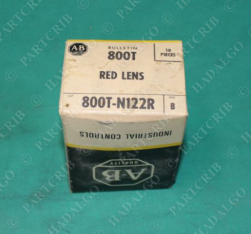 Allen Bradley, 800T-N122R, Pilot Light Cap Red Lens