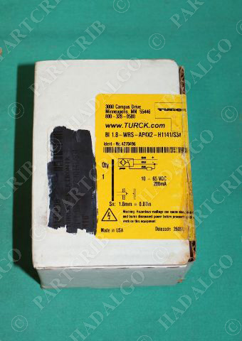 Turck, BI1.8-WRS-AP4X2-H1141/S34, 4270496, Proximity Switch Sensor Postion 10-65VDC NEW