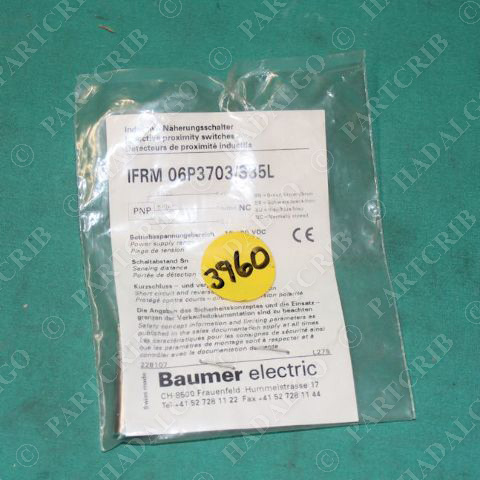Baumer, IFRM 06P3703/S35L, Proximity Switch Sensor