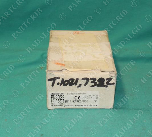 IFM, PN3022, PN-100-SBR14-KFPKG/US/ /V,  Efector Pressure Sensor NEW