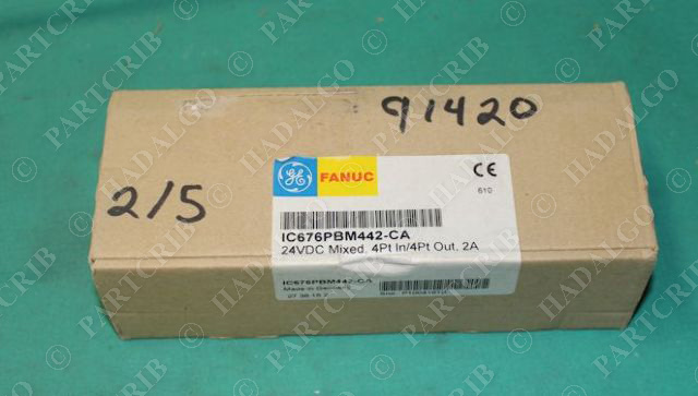 Fanuc, IC676PBM442-CA, GE Input Module 24VDC Mixed Junction Block in/4Pt Out 2A