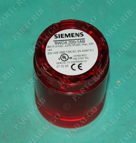 Siemens, 8WD4 200-1AB, Steady Stack Light Red Beacon Lamp