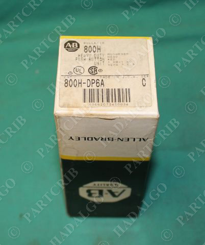 Allen Bradley, 800H-DP6A, Push Button Mushroom Head Red Stop Hazardous Location
