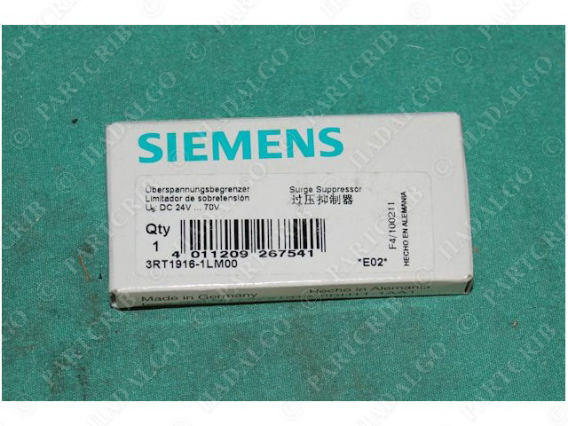 Siemens, 3RT1916-1LM00, Surge Suppressor 24VDC NEW