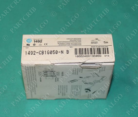 Allen Bradley, 1492-CB1G050-N, 2 Pole 2P Miniature 5a 5 Amp Circuit Breaker NEW