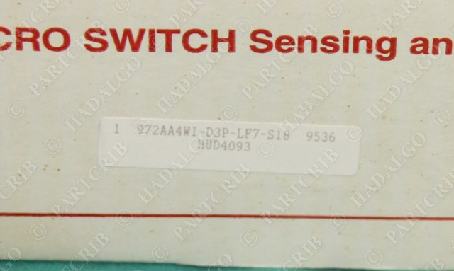 Honeywell, 972AA4WI-D3P-LF7-S18, Proximity Switch Micro Sensor Inductive