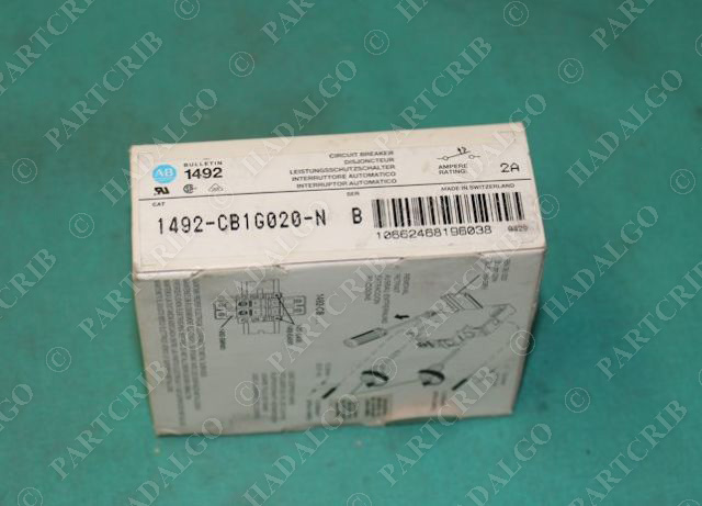Allen Bradley, 1492-CB1G020-N, Circuit Breaker 2A 2 Amp 2 Pole 2p