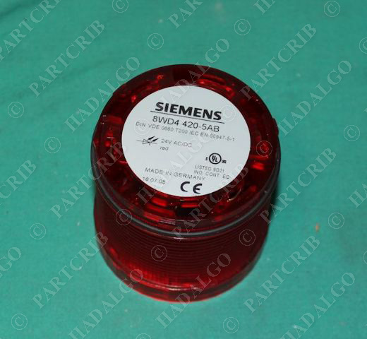 Siemens, 8WD4-420-5AB, Steady Light  Red Stack Beacon LED NEW