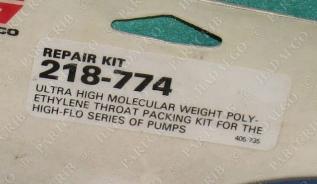 Graco, 218-774, Bulldog King  Pump Throat Packing Repair Kit  NEW