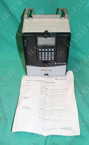 Allen Bradley, 20AD1P1A3AYNANC0, Powerflex VFD Motor Inverter AC Drive .5hp NEW