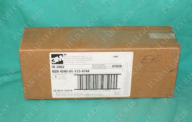 3M W-2862 Votex Cooling Assembly Respirator 105146 NEW