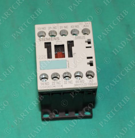 Siemens, 3RH1122-1BB40, Control Relay Starter Contactor OEM Original 24VDC NEW