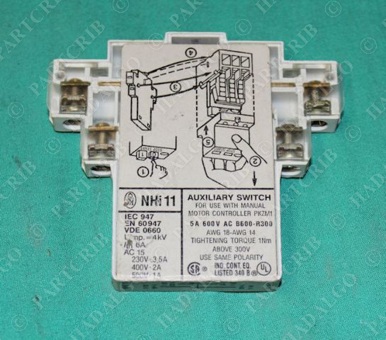 Klockner Moeller, NHi11, NHI-11, Auxiliary Contact NO NC NEW