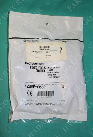Allen Bradley, 42SRP-6022, Photoswitch Sensor Fixed Focus NEW