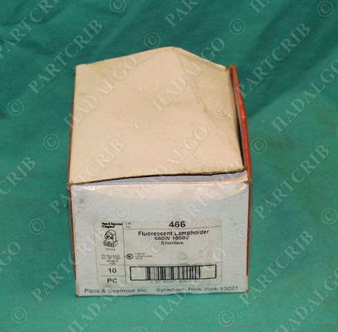 Pass & Seymour 466 Flourescent Lamp holder slimeline light 660W 1000V Lot of 8