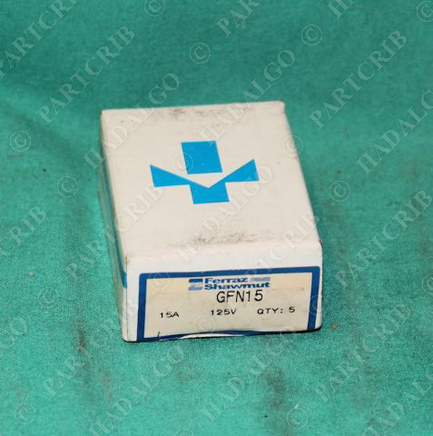 Ferraz Shawmut, GFN15, Fuse 125V 15A Box of 5