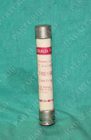 Gould Shawmut, TRS15R, TRS-15-R,  Time-Delay Fuse 600VAC 15 Amp 15a