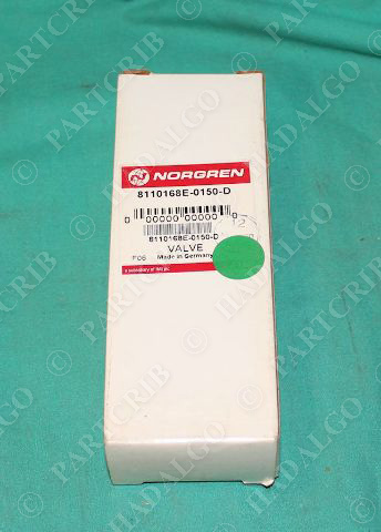 Norgren 8110168E-0150-D Pneumatic  Solenoid Valve 150psig 9032956 NEW