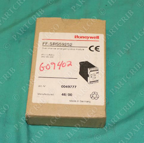 Honeywell, FF-SRS59252, Dual Channel Emergency Stop Module Safety Relay 24V  NEW