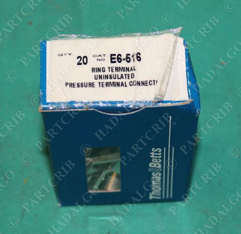 Thomas & Betts E6-516 Ring Crimp Terminal Uninsulated 20pcs/box NEW