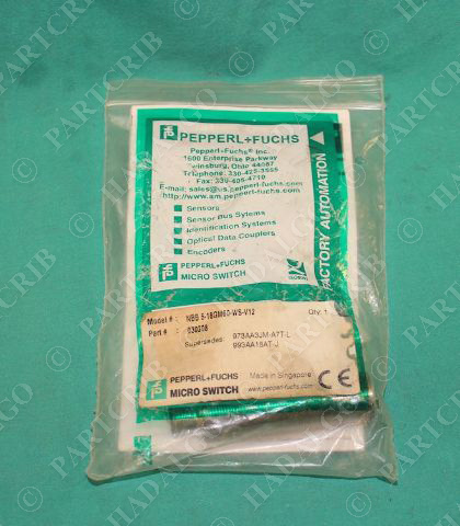 PepperL Fuchs, NBB5-18GM60-WS-V12, 030308, Proximity Sensor Switch 973AA3JM-A7T-