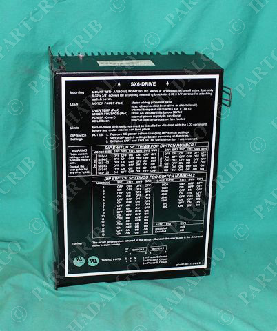 Parker, 87-011751-01 E, SX6-DRIVE Microstep Drive/Indexer120V 50/60Hz 1100VA