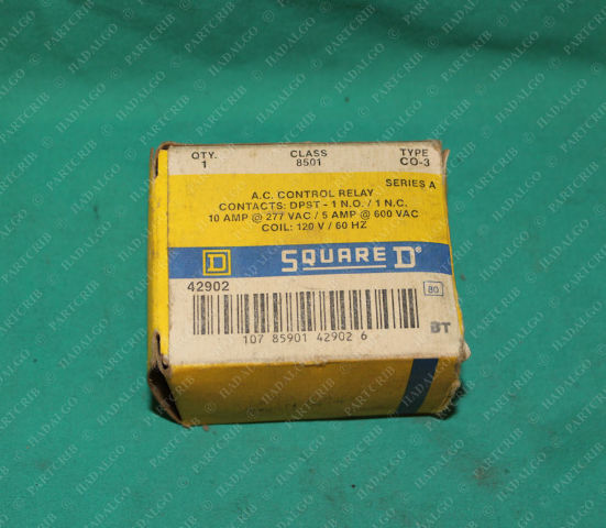 Square D, 8501 CO-3, AC Control Relay Solenoid