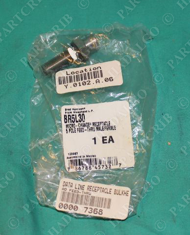 Brad Harrison Woodhead BR5L30 Micro Change Receptacle Male Female Feed Through