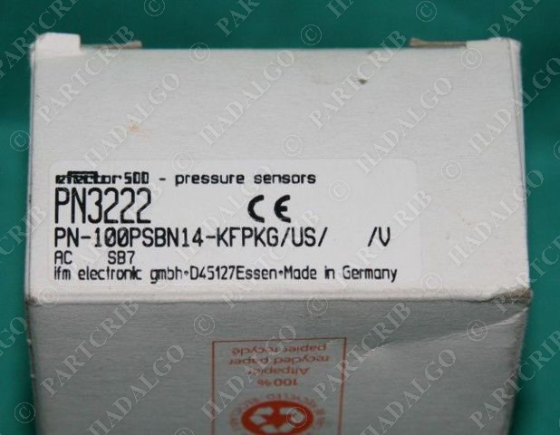 Efector, PN3222, IFM 100PSBN14-KFPKG pressure sensor NEW