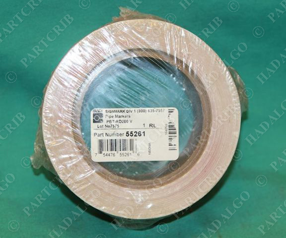 Brady 55261 Pipe Banding Marker Tape PBT-RD200 Red NEW