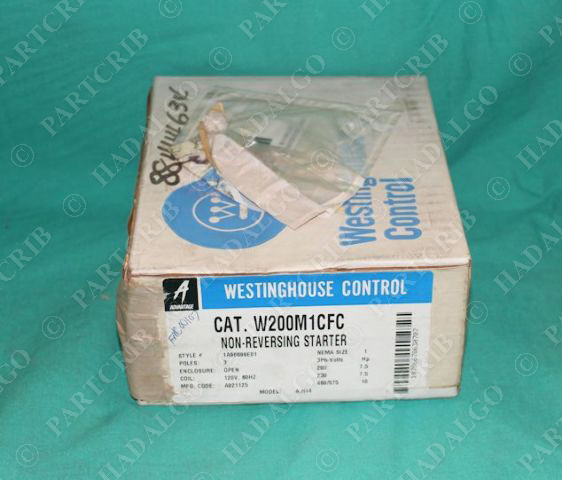 Westinghouse, W200M1CFC, Cutler Hammer Eaton Non-Reversing Starter Contactor NEW