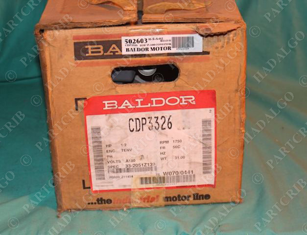 Baldor CDP3326 Speed Reducer 33-2051Z139 .5hp 1750rpm NEW