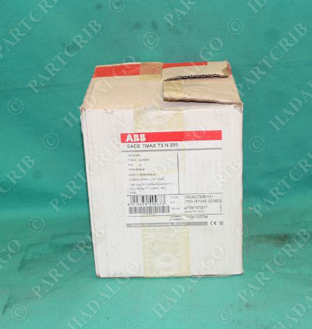 ABB SACE TMAX T3N 225 Circuit Breaker 100A 100 amp 3Pole T3N100TW NEW