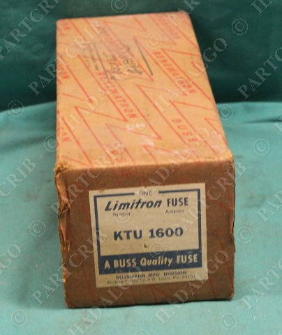 Bussmann, KTU 1600, Limitron Fuse Buss Cooper 600V NEW