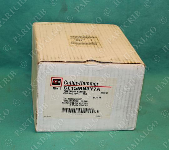 Cutler-Hammer CE15MN3Y7A Contactor Starter Eaton IEC Ser.A1 3Pole 105A NEW