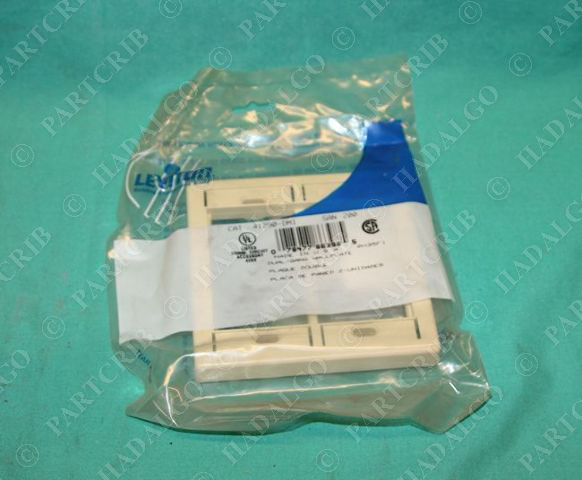 Leviton 41290-DMI Dual-Gang Wallplate NEW