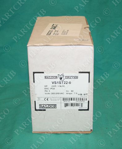 Baldor Drive VFD Motor VS1ST22-0 AC Microdrive 2HP 3PH 240VAC 60Hz 7.0A NEW